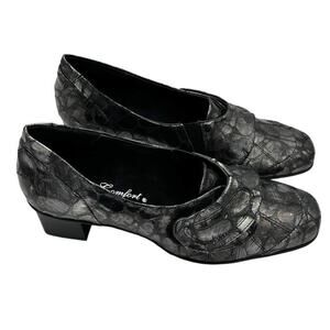 HELLE COMFORT Hamony Pewter Shoes Size 6.5/7